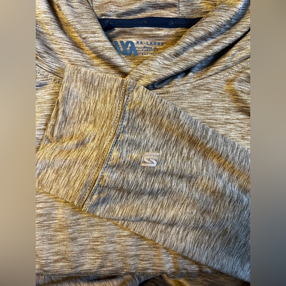 VRST Men’s Active Heathered Brown/Copper Hoodie XXL